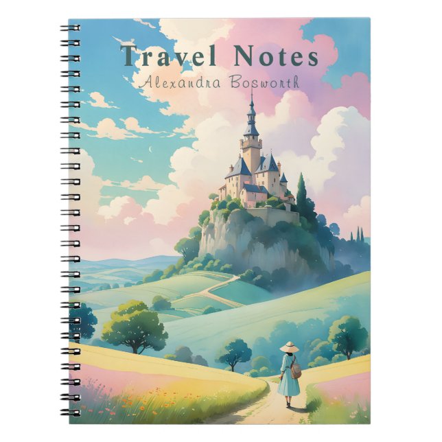 Personalised  Travel France Notebook  (Front)
