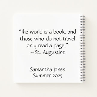 Personalised Travel Journal | Custom Adventure Boo