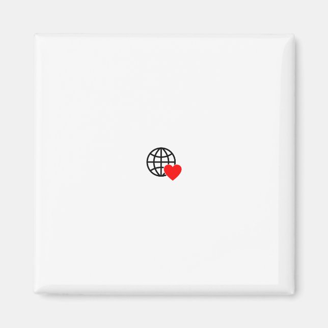 Personalised Travel Lover Magnet (Front)