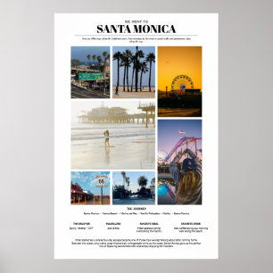 Personalised Travel Memorabilia Board foamcore Poster