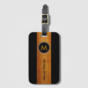 personalised travel / stylish monogram luggage tag