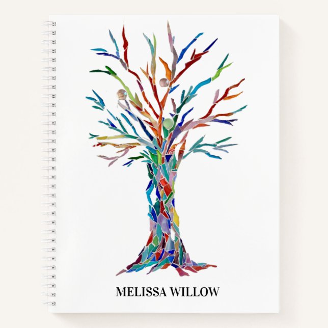 Personalised Tree of Life Spiral Notebook (Front)
