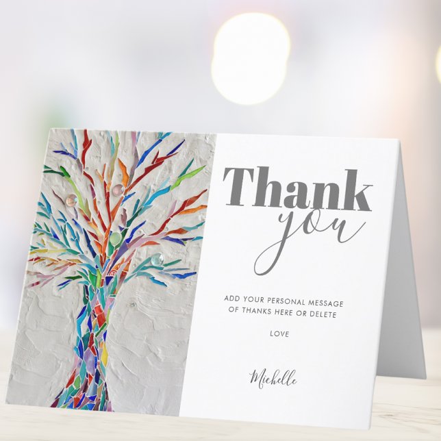 Personalised Tree Of Life  Thank You Card (Creator Uploaded)