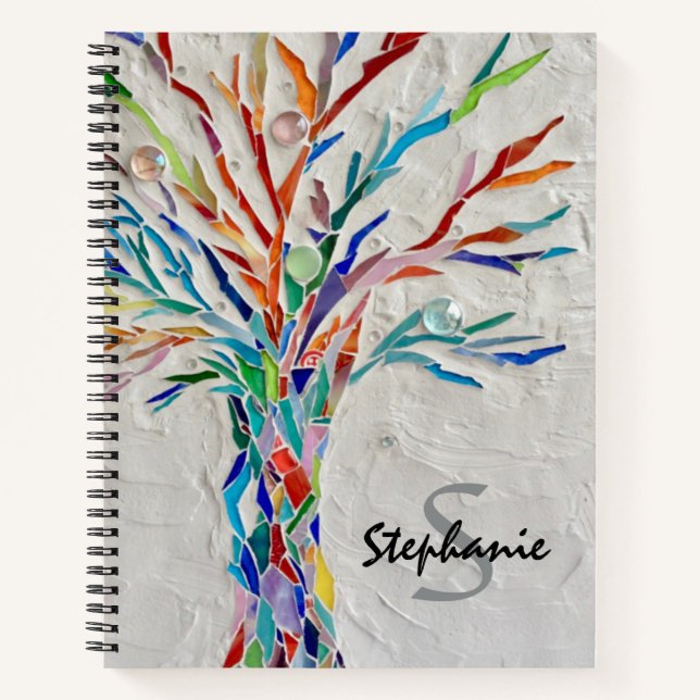 Personalised Tree Spiral Notebook (Front)