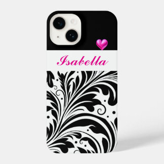Personalised Trendy Black & White iPhone 14 Case