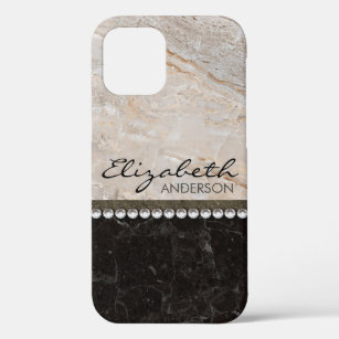 Personalised Trendy Marble Pattern Design iPhone 12 Case
