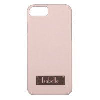 Personalised Trendy Pink Leather Iphone case