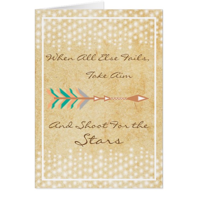 Personalised Trendy Rustic Chic Tribal Arrows (Front)