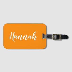 Personalised Trendy Script Custom Name Cool Fun Lu Luggage Tag