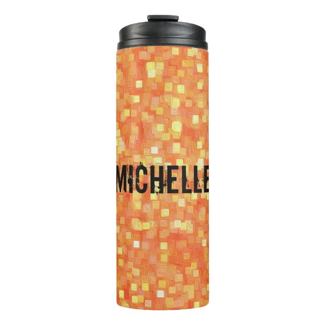 Personalised Trendy Stylish Unique Pattern Thermal Tumbler (Front)