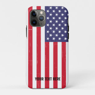 Personalised Trendy USA Flag iPhone 11 Pro Case