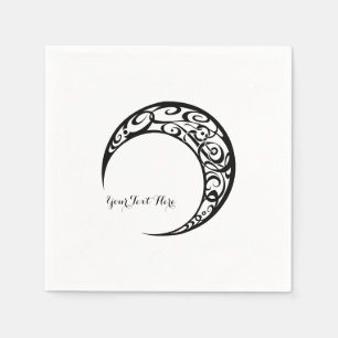 Personalised Tribal Moon Symbol Napkin