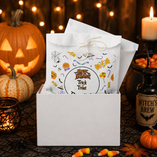 Personalised Trick or Treat Cute Halloween Favour Bag