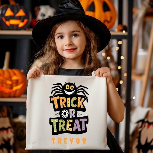 Personalised Trick or Treat Halloween Candy bag (Creator Uploaded)