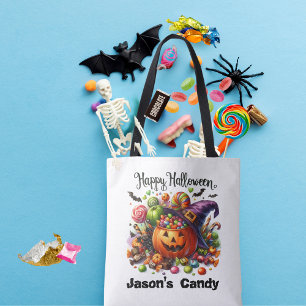 Personalised Trick Or Treat Tote Bag