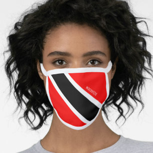 Personalised Trinidad and Tobago Flag Face Mask