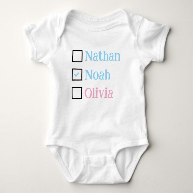 Personalised Triplets Gift, Custom Triplet Babies  Baby Bodysuit (Front)