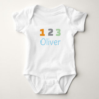 Personalised Triplets Outfit, Custom 1 2 3  Baby Bodysuit