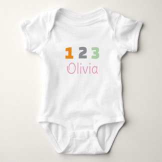 Personalised Triplets Outfit, Custom 1 2 3  Baby Bodysuit