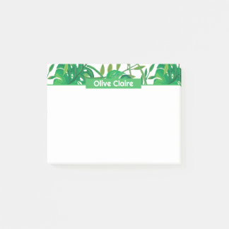 Personalised Tropical Border Post-it Notes