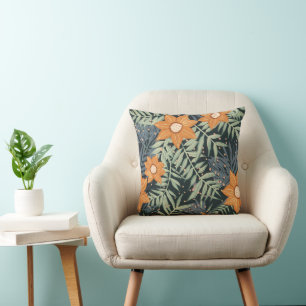 Personalised Tropical Floral Leaves Cushion