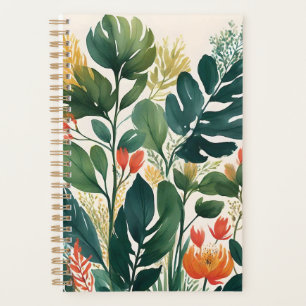 Personalised Tropical Floral Print Planner