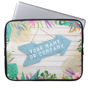 Personalised Tropical iMac Laptop Sleeve