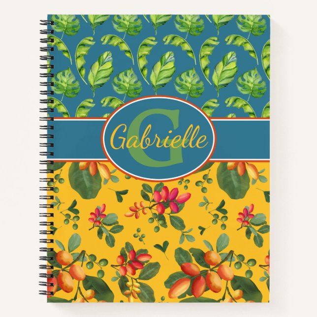 Personalised Tropical Island Notebook (Front)