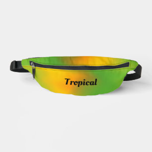 Personalised Tropical Melon Green Bum Bags