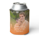 Personalised Tropical Orange Beach Wedding Photo