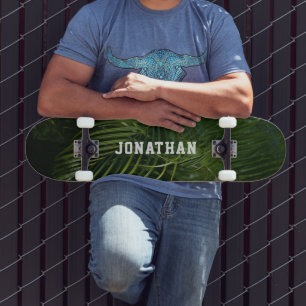 Personalised Tropical Palm tree Skateboard