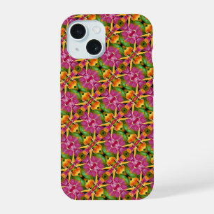 Personalised Tropical Paradise Boho Monogram  iPhone 15 Case