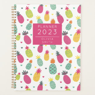 Personalised Tropical Pineapple pattern Planner
