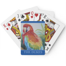 Personalised Tropical Playing Cards