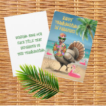 Personalised Tropical Turkey 