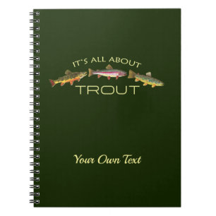 Personalised Trout Fishing Notebook