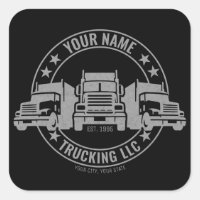 Personalised Trucker Big Rig Semi Truck Trucking