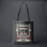 Personalised Trucking 18 Wheeler BIG RIG Trucker  Tote Bag<br><div class="desc">Personalised Eighteen Wheeler Trucker Big Rig Semi Truck Trucking Company Design - Customise with your Name and Custom Text!</div>