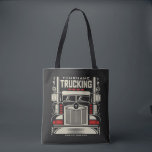 Personalised Trucking 18 Wheeler BIG RIG Trucker  Tote Bag<br><div class="desc">Personalised Eighteen Wheeler Trucker Big Rig Semi Truck Trucking Company Design - Customise with your Name and Custom Text!</div>