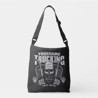 Personalised Trucking Skull Trucker Big Rig Truck 