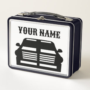 Personalised Trucks and Cars Custom Metal Lunch Box