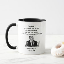 Personalised Trump Mug for CAT MOM Add your name