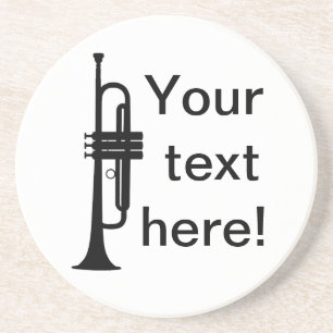 Personalised Trumpet Coaster