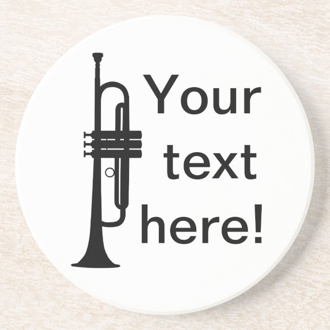 Personalised Trumpet Coaster (Front)