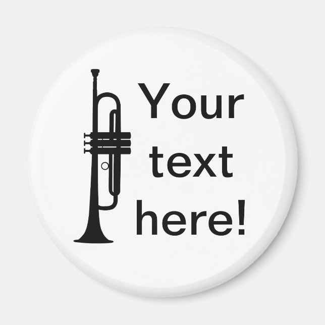 Personalised Trumpet Magnet (Front)