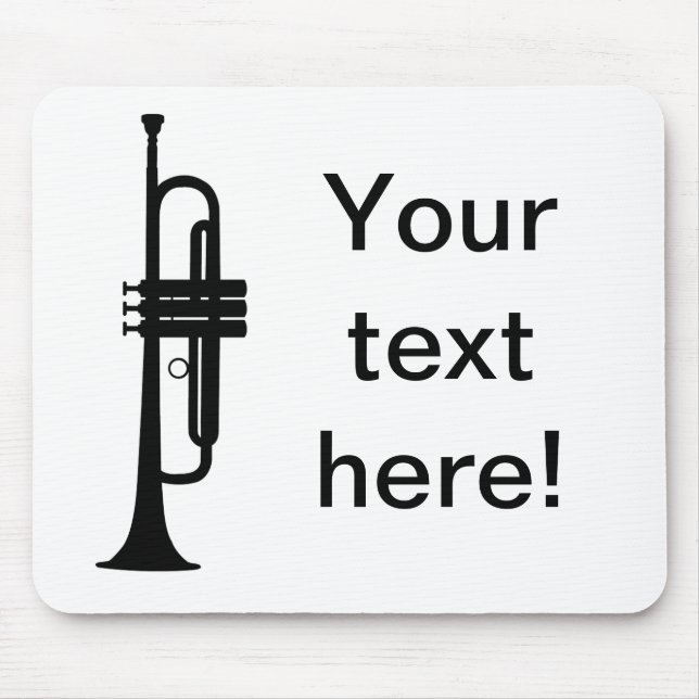 Personalised Trumpet Mouse Pad (Front)