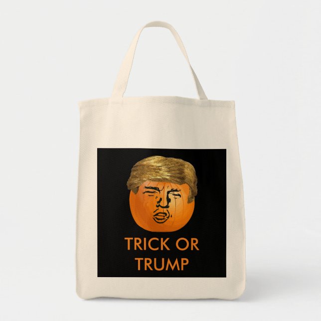 Personalised Trumpkin Trick or Treat Bag (Front)