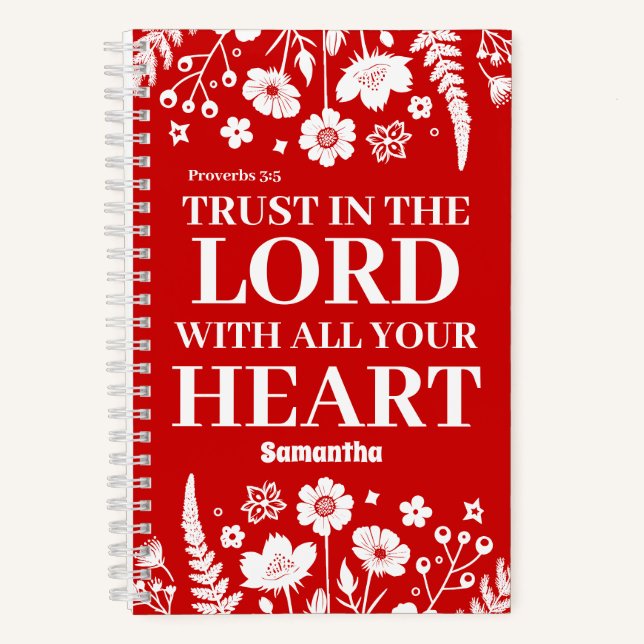 Personalised Trust in the Lord Christian Journal (Front)