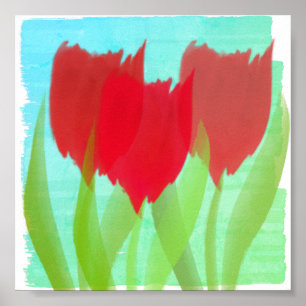 Personalised Tulips Poster