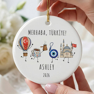 Personalised Türkiye Vacation Ornament